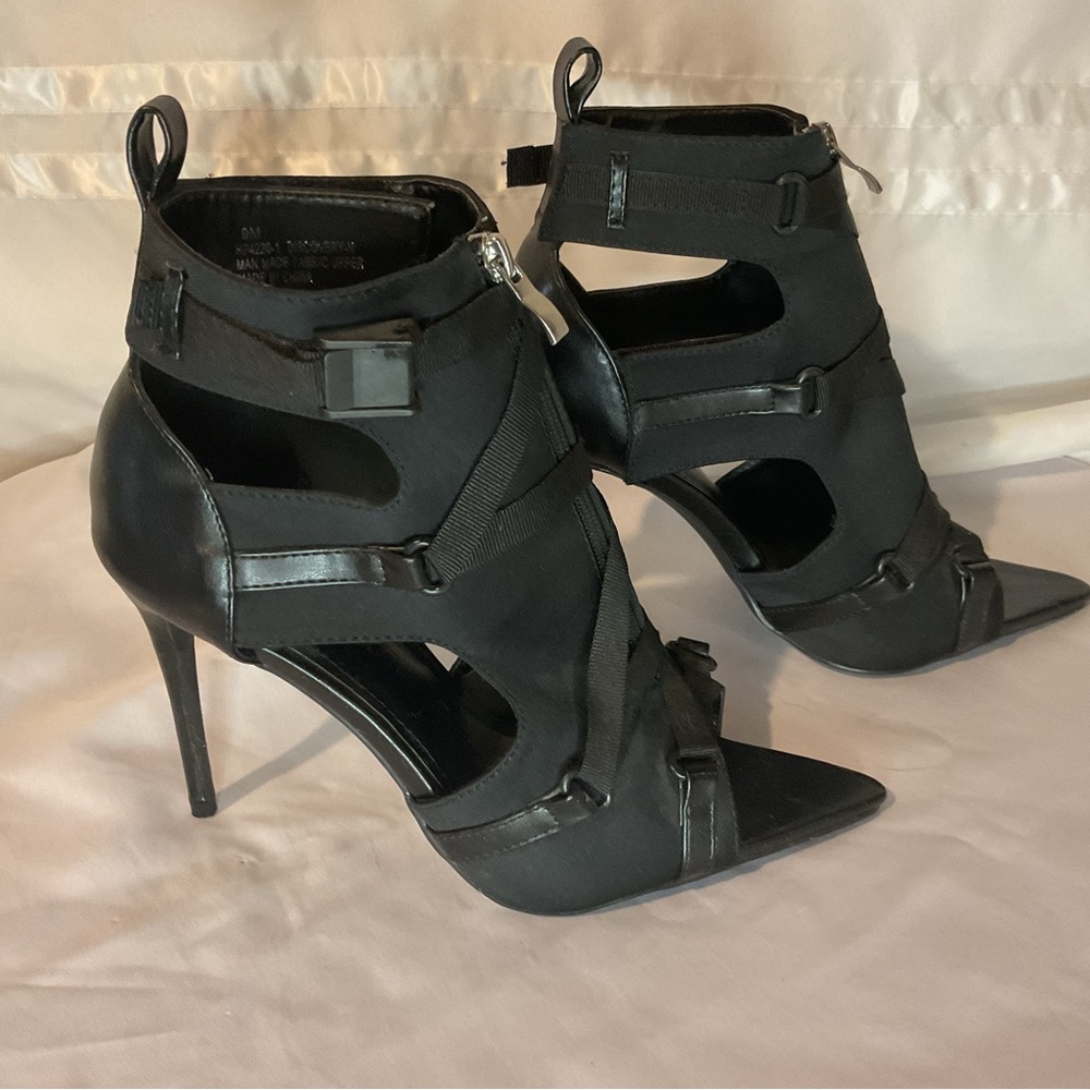 Stiletto Open Toe Booties